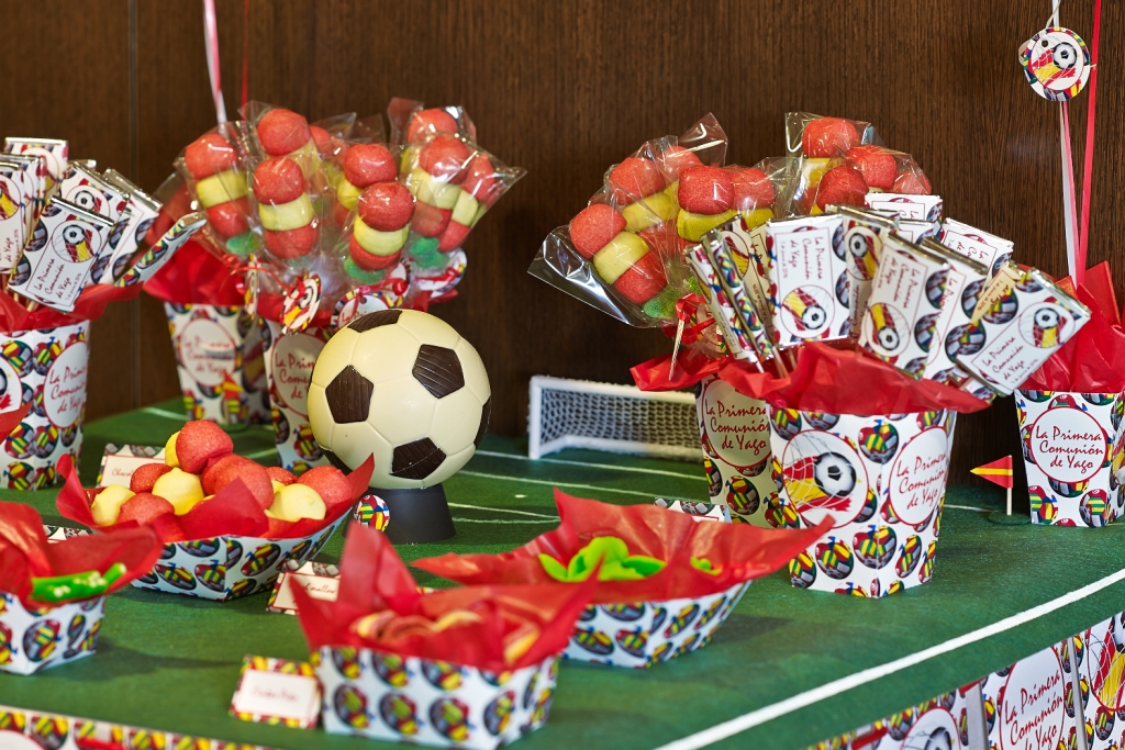 Decoración para comunión y fiestas de cumpleaños. futbol